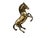 Brass Solid Brass Horse Statue For Sale - Image 8 of 11