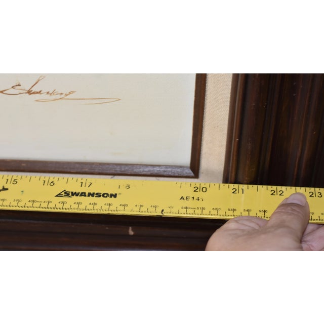 Original Framed Oil on Canvas Painting of Pandas Eating Bamboo Signed For Sale - Image 10 of 11