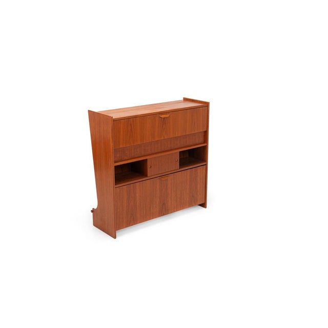 SK661 Cocktail Cabinet and Bar Stools by Johannes Andersen for Skaaning & Son 1960s For Sale - Image 10 of 18