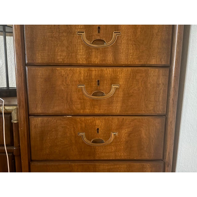 Metal 1970s Drexel Accolade Campaign Lingerie Vanity Jewelry Chest For Sale - Image 7 of 12
