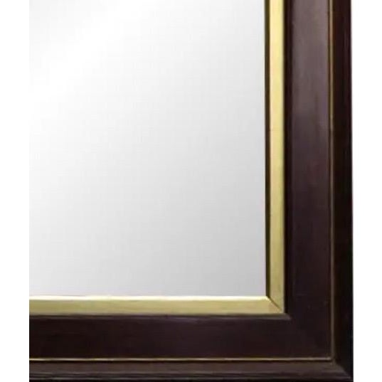 Antique 19th Century Victorian Walnut Deep-Well Wall Mirror With Lemon-Gilt Liner For Sale - Image 9 of 11
