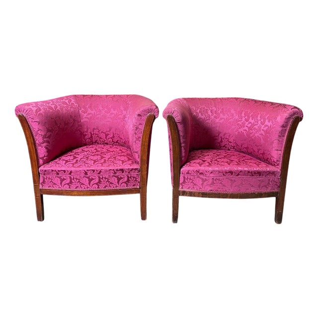 Set of Art Deco Bergere Armchairs For Sale