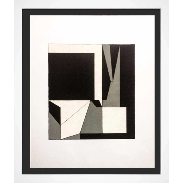 1970s Victor Vasarely Original Lithograph Limited Edition No. 14 W/Custom Frame For Sale - Image 5 of 5