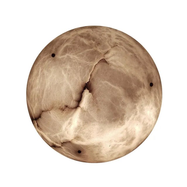 Mid-Century Alabaster Pendant Lamp For Sale - Image 5 of 6