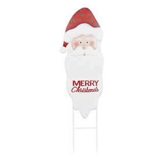 Merry Christmas Santa Stake 44"H For Sale