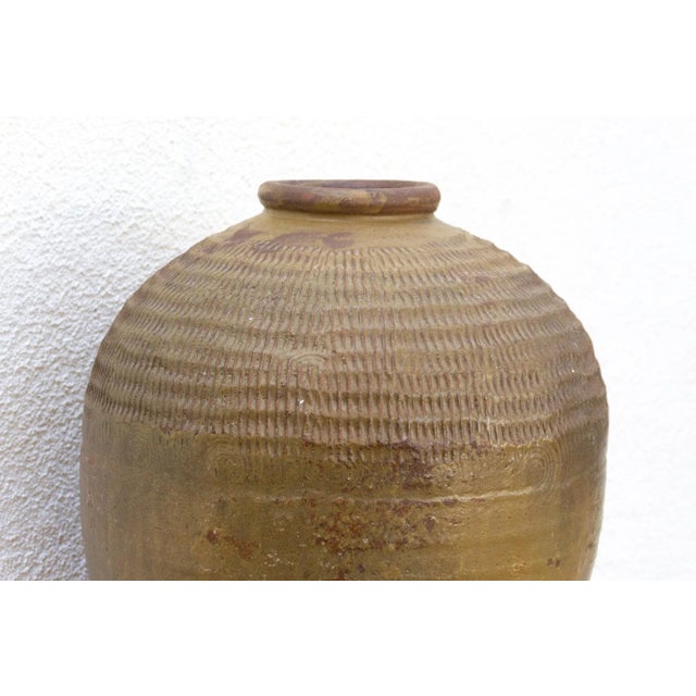 19th Century Tall Antique Provincial Stoneware Pot For Sale - Image 5 of 11