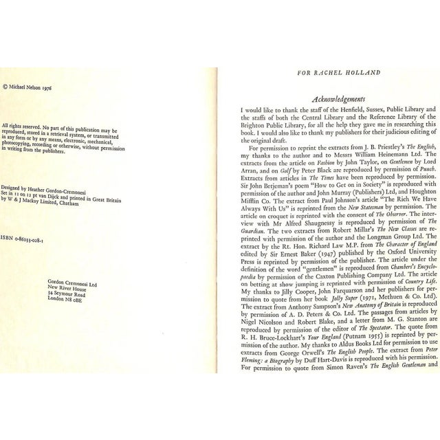 1970s "Nobs & Snobs" 1976 Nelson, Michael For Sale - Image 5 of 5