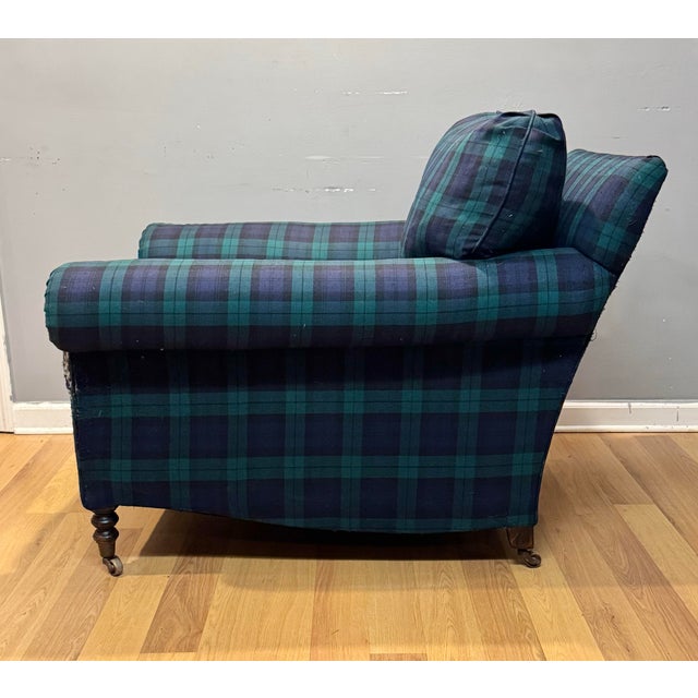 2010s George Smith Full Scroll Arm Chair For Sale - Image 5 of 7