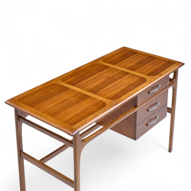 Lane Acclaim Mid Century Walnut Desk For Sale - Image 12 of 12