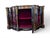 Black French Boulle-Style Sideboard in Wood with Brass and Glass, 1800s For Sale - Image 8 of 14