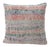 Coral / Green Striped Kilim Pillow For Sale
