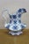 Antique w.h. Grindley Flow Blue Pitcher 1897 English Ironstone Water Jug For Sale - Image 6 of 13