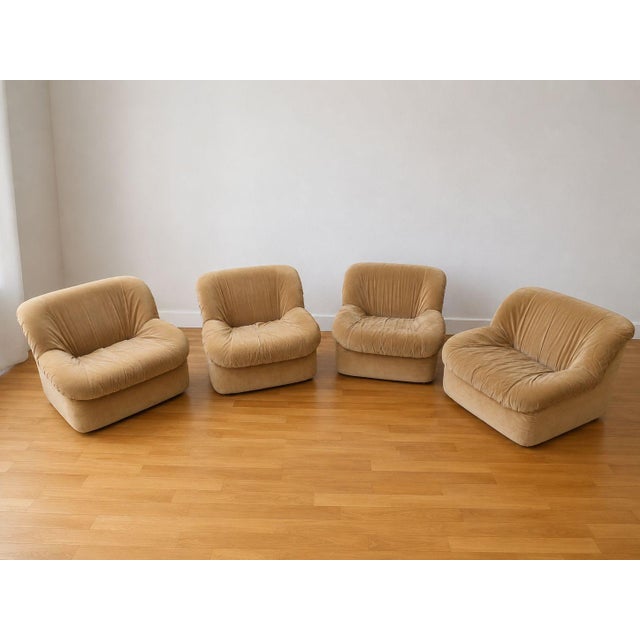 Postmodern Scoop Modular Chairs by Henning Korch, 1970s, Set of 2 For Sale - Image 3 of 18