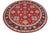 Southwestern Kazak Light Blue/Beige Wool Round Rug- 9'0''x9'0'' For Sale - Image 9 of 9