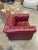 Pair of Custom Burgundy Leather Tufted Chesterfield Club Chairs For Sale In New York - Image 6 of 12