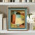 This is a new abstract color-block oil painting exploring colors and shapes. The oil painting is done on a hardboard...