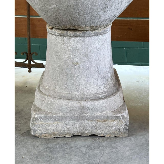 19th Century Two-Piece French Wall Fountain Basin in Burgundian Bluestone For Sale - Image 4 of 18