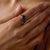 1980s Vintage 4.70 Carat Sapphire 22k Yellow Gold Enamel Ring, Size 7 For Sale - Image 5 of 6