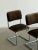 1970s Cantilever Dining Chairs in Brown Chenille - Set of 4 For Sale - Image 4 of 14