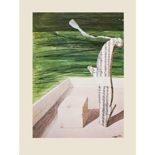 Paper 1972 After Rene Magritte, Untitled First Edition Lithograph For Sale - Image 7 of 7