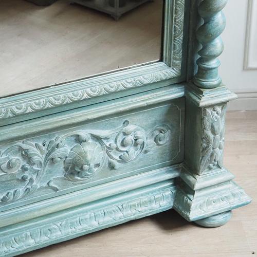 Antique Gründerzeit Mirrored Wardrobe For Sale - Image 6 of 18