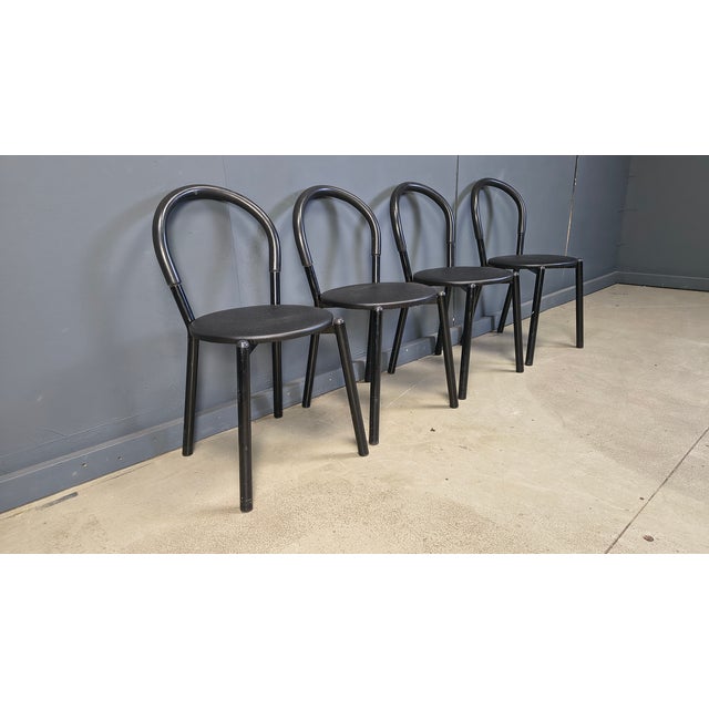 Italian Postmodern Dining Chairs, 1980s, Set of 4 For Sale - Image 11 of 16