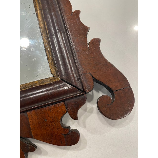 18th Century Georgian Mahogany Vauxhill Wall Mirror C 1770 For Sale - Image 5 of 9