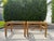 Wood Vintage Woven Rattan End Tables With Glass Tops, Pair For Sale - Image 7 of 12