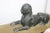Mid 19th Century Antique Sphinx Chenets Egyptian Revival For Sale - Image 5 of 13