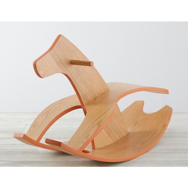 Modernist Creative Playthings Style Bentwood Child Kid’s Rocking Horse