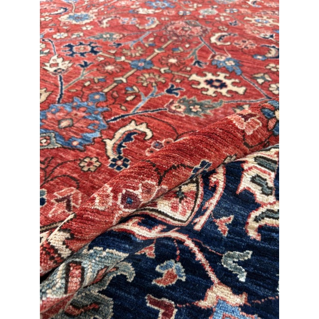 Persian Vintage Persian Tabriz Design Palace Size Hand Knotted Rug, 10'00 X 14'00 For Sale - Image 3 of 5