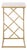 Keston Fretwork C-Table in White Marble / Gold For Sale