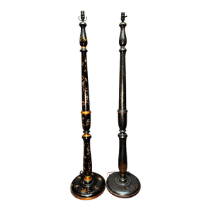 Pair of Floor Lamps - Chinoiserie Style