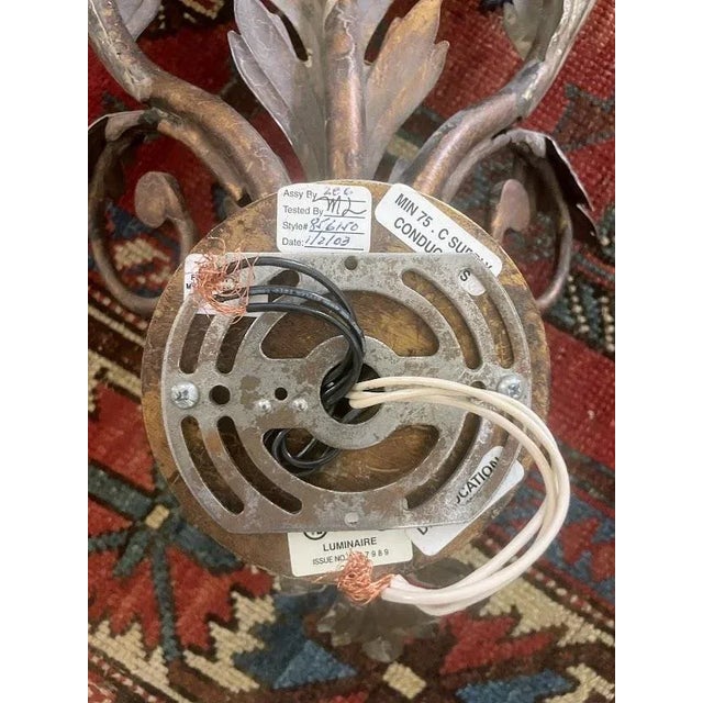 American Mid 20th Century Fine Art Silver 3-Light Wall Sconces - a Pair For Sale - Image 3 of 8