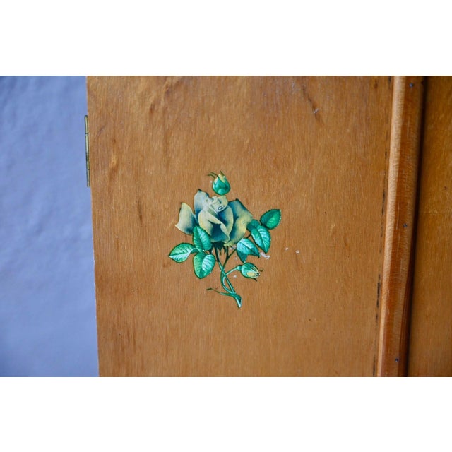 1960s Small Vintage Bohemian Wall-Mounted Pharmacy Cabinet, 1960s For Sale - Image 5 of 11