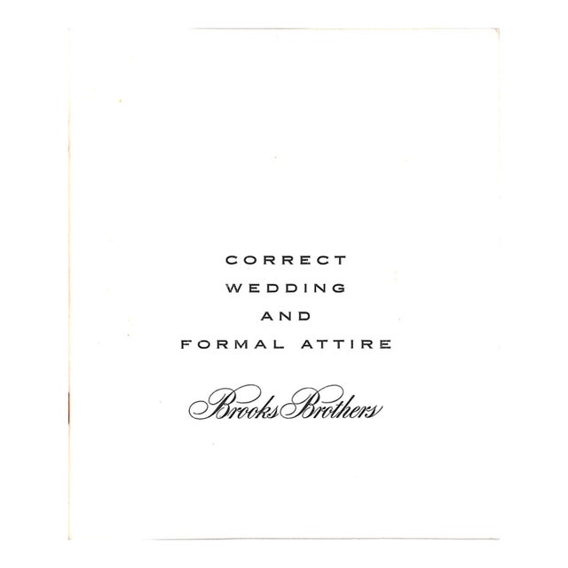 Brooks Brothers Correct Wedding and Formal Attire Catalog For Sale