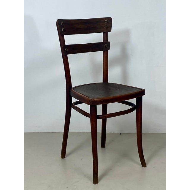 Brown Vintage Model No. 651 Beechwood Chairs by Michael Thonet for Thonet, 1939, Set of 4 For Sale - Image 8 of 18