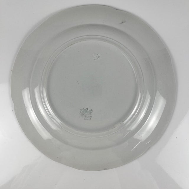 Art Nouveau Round Apple Tree Platter from KG Lunéville, 1900-1930 For Sale - Image 5 of 11