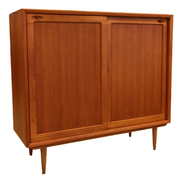 Teak Cabinet with Stereo Space by H.W. Klein for Bramin, 1960s For Sale