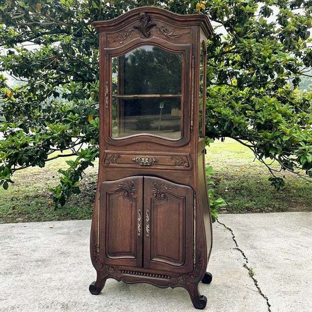 Antique Country French Regence Violin Vitrine ~ Display Cabinet For Sale - Image 4 of 15