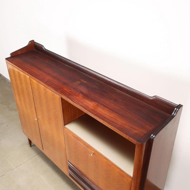 Vintage Cabinet in Exotic Wood, Italy, 1960s For Sale - Image 14 of 16