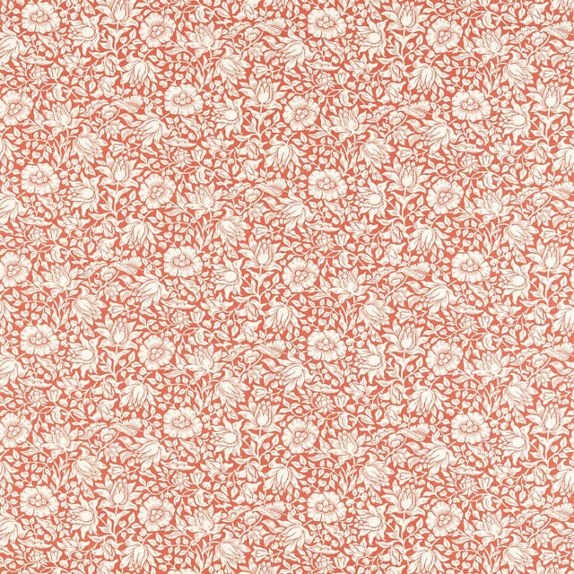 Morris & Co Mallow Fabric in Madder - a Sample For Sale