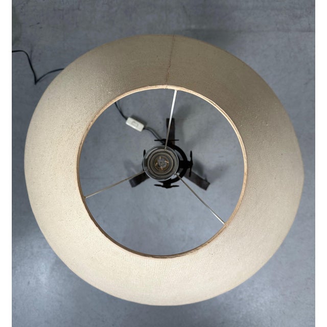 Vintage Spanish Brutalist Table Lamp in Wrought Iron, 1960s For Sale - Image 11 of 13