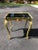 Italian hand painted mirror top side table. Scalloped edges and hand painted design make this table very special. Use in...