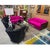Adrian Pearsall Craft Associates Pink Paul Evans Style Brutalist Loveseat Sofa For Sale - Image 6 of 16
