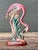 Vintage MCM Glazed Ceramic Flamingo For Sale - Image 12 of 12