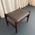 Hugo Frandsen 1960s Scandinavian Modern Leather and Rosewood Footstool Ottoman by Hugo Frandsen For Sale - Image 4 of 8
