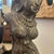 Asian Solid Stone Asian Deity Goddess Sculpture Mounted on Thick Mahogany Wood Block Base 1970s For Sale - Image 3 of 7