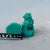 Turquoise Turquoise Green Foo Dogs - Pair of Mini Guardian Lion Statues For Sale - Image 8 of 8
