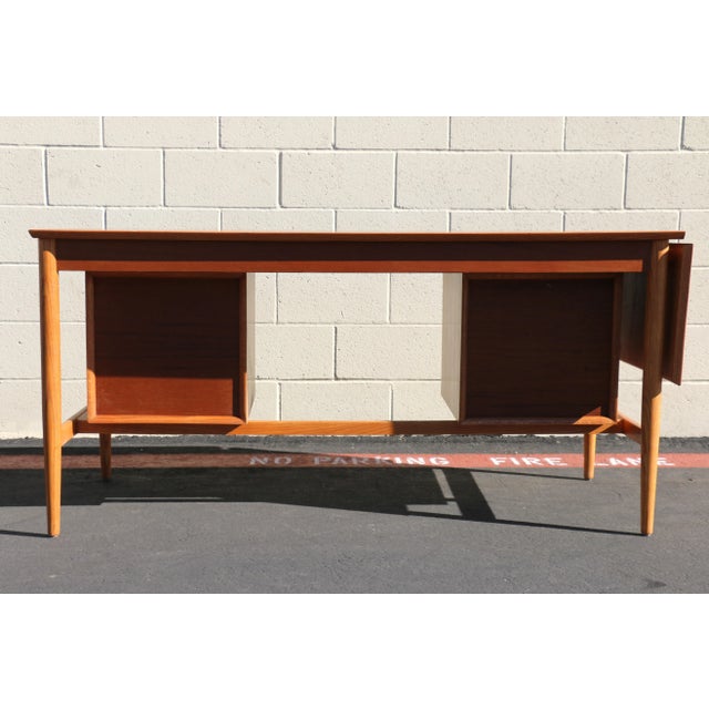 Arne Vodder Mid-Century Modern Extendable Writing Desk by Arne Vodder For Sale - Image 4 of 12